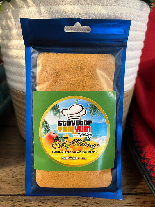 STOVETOPYUMYUM HOLY MANGO CARIBBEAN SEASONING BLEND (SALT-FREE, SUGAR-FREE & GLUTEN-FREE)