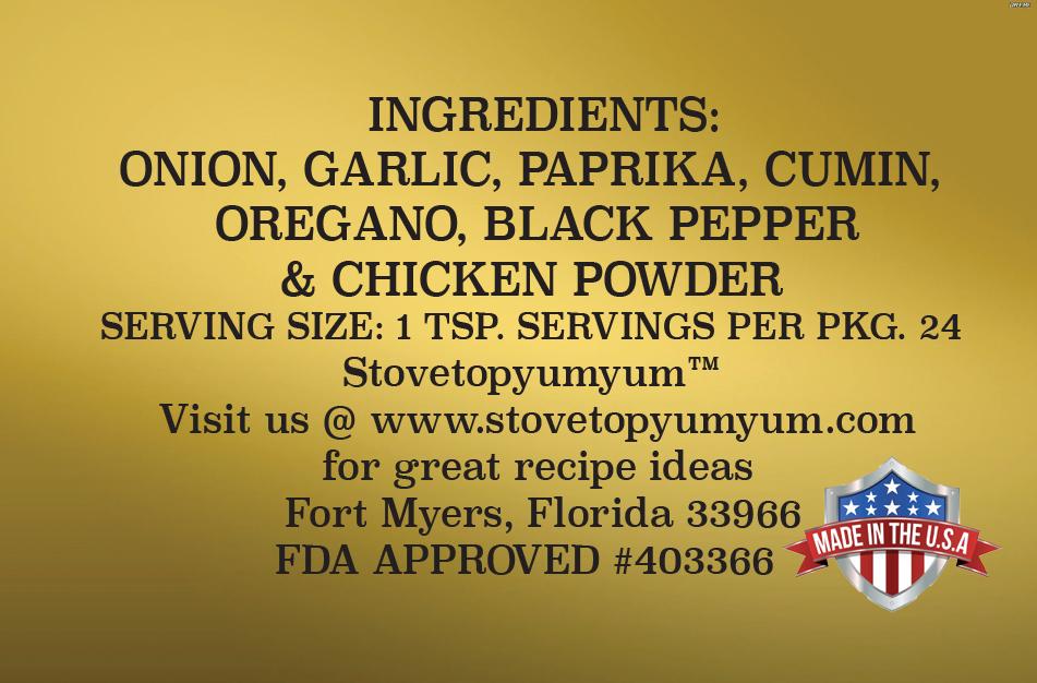 STOVETOPYUMYUM ORIGINAL BLEND SEASONING (SALT-FREE, SUGAR-FREE & GLUTEN-FREE)